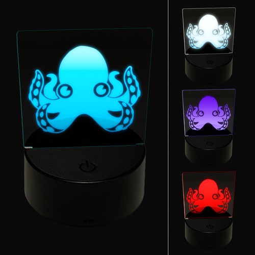 Cute octopus illusion - 3d, led